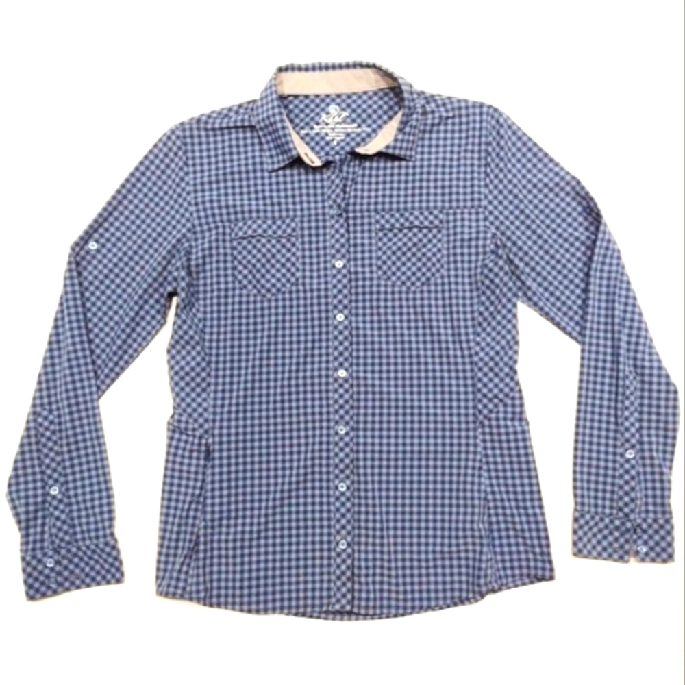 KUHL Ezra Long Sleeve Button Front Outdoor Shirt Women's S